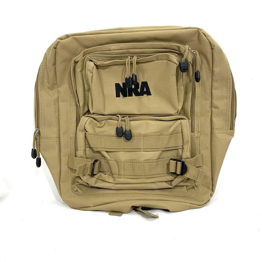 NRA Desert Storm Tan Large Tactical Backpack